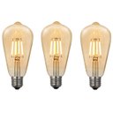 Ver imagem 1 de Kit 3 Lampadas Vintage Filamento LED ST64 4W 220V