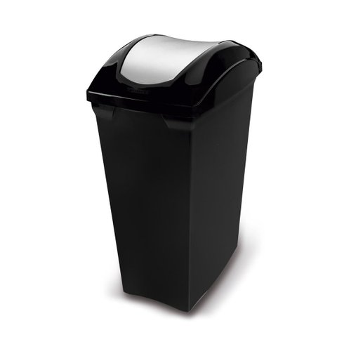 Lixeira Basculante de Plástico Sanremo 15l Preta