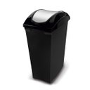 Ver imagem 1 de Lixeira Basculante de Plástico Sanremo 15l Preta
