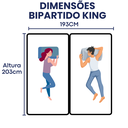 Ver imagem 3 de Cama Box King Bipartido 193x203 – Cinza Base Reforçada