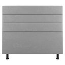 Ver imagem 2 de Cabeceira Cama Box Solteiro Malik 90cm Suede Cinza Claro- Desk Design