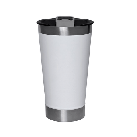Copo Térmico Inox White Cerveja 500 Ml Mimo