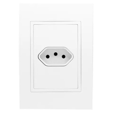 Conjunto Tomada 4x2 20a Horizontal - Rvb-1000/30 - Ravenna Conjunto 4x2 1 Tomada 20a Horizontal - Rv