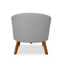 Ver imagem 7 de Poltrona Sala Decorativa Kit 2 Stella Pé Madeira Trapézio Castanho Suede D03 - D’Rossi