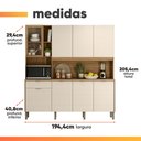 Ver imagem 4 de Armário de Cozinha Compacta 8 Portas 4 Nichos Namastê