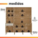 Ver imagem 5 de Armário de Cozinha Compacta 8 Portas 4 Nichos Namastê