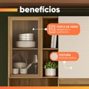 Ver imagem 7 de Armário de Cozinha Compacta 8 Portas 4 Nichos Namastê