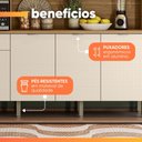 Ver mais imagens de Armário de Cozinha Compacta 8 Portas 4 Nichos Namastê
