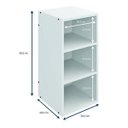 Ver imagem 2 de Nicho Vertical 2 Prateleiras