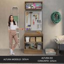 Ver imagem 5 de Kit com Balcão e Armário Aéreo Multiuso 80cm Agata Madesa