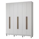 Ver imagem 3 de Guarda-Roupa Casal com Pés 6 Portas Batentes Netuno Madesa