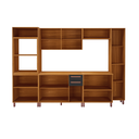 Ver imagem 3 de COZINHA COMPLETA PREDILLETA ALINE MODULADA 6 PECAS 305 CM 13 PORTAS 2 GAVETAS COM TAMPO FREIJO CHUMB