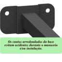 Ver imagem 4 de Suporte Refletor Base Reta Braço 20 Cm Preto