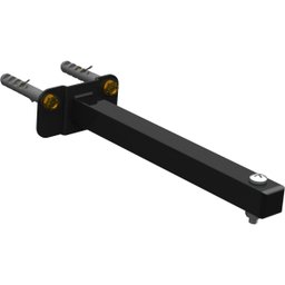 Suporte Refletor Base Reta Braço 20 Cm Preto - 1