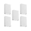 Ver imagem 1 de Kit 5 Luminárias Arandela Box 9 Fachos Ip65 4W 3000K Branco