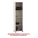 Ver imagem 2 de Multiuso Sapateira 01 Porta + Chave Teca Fosco Pés Rodízios Trinobel