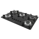 Ver imagem 1 de Cooktop Fogatti Safe Ferro Fundido 5 Bocas À Gás Preto Bivolt