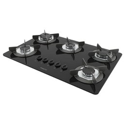 Cooktop Fogatti Safe Ferro Fundido 5 Bocas À Gás Preto Bivolt - 1