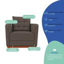 Ver imagem 6 de Kit Sofá 2 Lugares e 2 Poltronas Luxo Moderno Sala de Estar Samuel