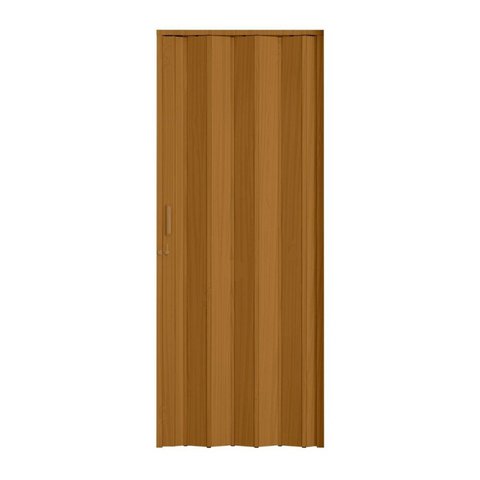 Porta Sanfonada de PVC 210cm x 84cm Plastporta Bcf Marrom/Cerejeira