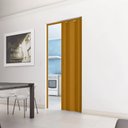 Ver imagem 3 de Porta Sanfonada de PVC 210cm x 84cm Plastporta Bcf Marrom/Cerejeira