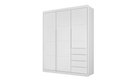 Ver imagem 1 de Roupeiro Diamante 3 Portas e 4 Gavetas Branco - Fbaby