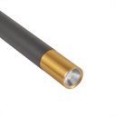 Ver imagem 6 de 3 Pendente Cilíndrico Preto Detalhe Dourado Led 3000K Bancada Lup71
