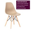 Ver imagem 7 de Cadeira Charles Eames Eiffel Nude Polipropileno Cozinha Sala de Estar Jantar Mesa Jantar