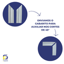 Ver imagem 4 de Boiserie Moldura Eva Autocolante Terra 2,5cmx8mm 25 Metros - Branco