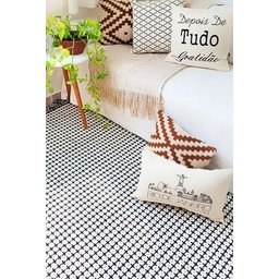 Tapete Boho Andaraí Off White/Preto 140x250cm - 5