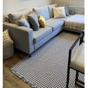 Ver imagem 1 de Tapete Boho Andaraí Off White/Preto 140x250cm