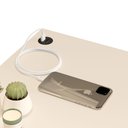 Ver imagem 2 de Mesa de Cabeceira com Usb Integrada, 1 Gaveta, Estrutura em Mdp 25mm e Pés em Madeira Maciça