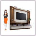 Ver imagem 6 de Painel para TV até 65 Polegadas com LED 3 Nichos 2 Portas e Espelho São Luís 2.2 Linea Brasil