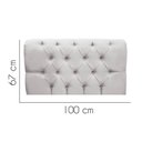 Ver imagem 2 de Painel Cabeceira Estofada Paris 100cm Cama Box Solteiro Suede Cinza Claro- Mabe Magazine
