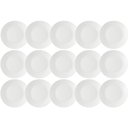 Ver imagem 1 de Kit 15 Pratos para Sobremesa Rasos Redondos 18cm Branco Coza Porções Petiscos Doces