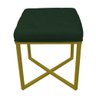 Puff Londres com Suporte Dourado - Verde - 1