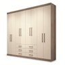 Guarda Roupa Casal 8 Portas 6 Gavetas Master - 4