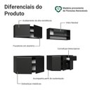 Ver imagem 4 de Armário de Cozinha Completa 260 cm Suspenso Preto Nice Madesa 05
