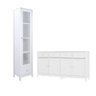 Cristaleira + Aparador Buffet Ditália E-962-r-626 Cor:branco - 1