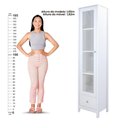 Ver imagem 6 de Cristaleira + Aparador Buffet Ditália E-962-r-626 Cor:branco