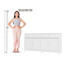 Ver imagem 7 de Cristaleira + Aparador Buffet Ditália E-962-r-626 Cor:branco