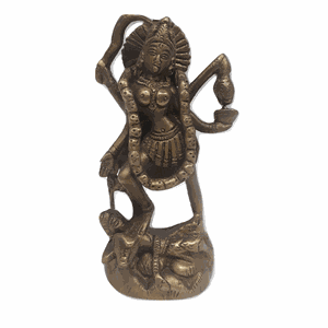 Deusa Kali de Bronze 11 cm Loja Índia Deusa Kali Indu 11cm de Bronze