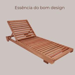 Conjunto Mesa Redonda 4 Cadeiras Empilháveis e 2 Espreguiçadeiras Madeira Maciça - 9