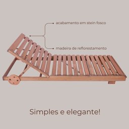 Conjunto Mesa Redonda 4 Cadeiras Empilháveis e 2 Espreguiçadeiras Madeira Maciça - 8