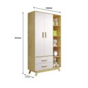 Ver imagem 4 de Guarda-Roupa Infantil 2 Portas 2 Gavetas Dudu Rodmóveis
