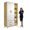 Ver imagem 5 de Guarda-Roupa Infantil 2 Portas 2 Gavetas Dudu Rodmóveis