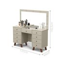 Ver imagem 3 de Penteadeira 9 Gavetas Camarim Fernanda Off White