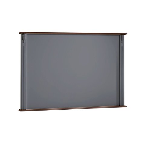 Painel de Tv para Sala 150cm Clássico 50505 Linz Móveis - Cinza/imbuia Glazer