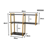 nicho INVERTIDO metalon 80X20 PRETO/DOURADO  METALICO 04 - 2