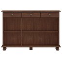 Ver imagem 3 de Aparador Buffet para Sala de Jantar 3 Portas 3 Gavetas Rústico Lazuli F06 Café - Lyam Decor